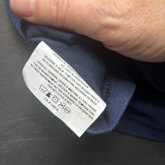 Derek Jeter NY Yankees Pinstripe Captain Majestic Men's Navy Jersey T Shirt SZ L - Picture 6 of 8